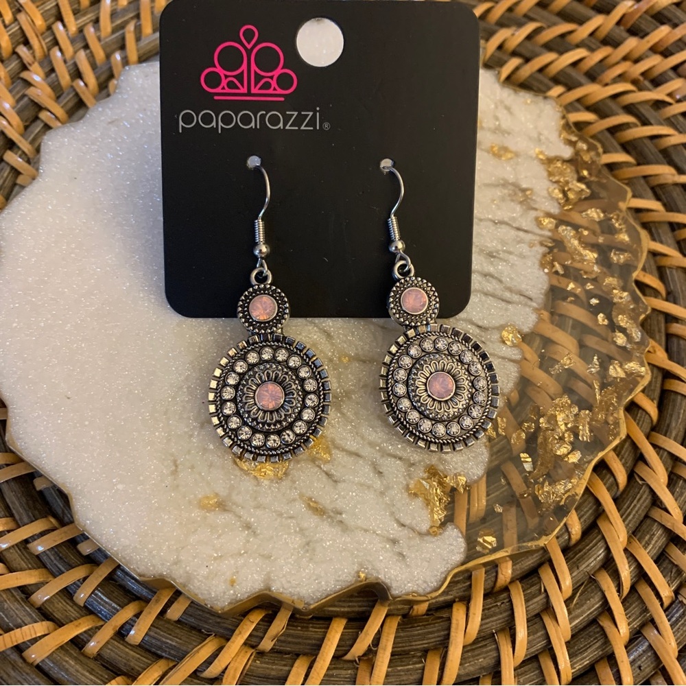 Opulent Outreach Pink Dainty Earrings